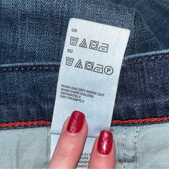 Tommy Hilfiger Cropped Dark Wash Jean Size 8 - Picture 10 of 11